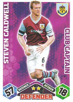 Steven Caldwell Burnley 2009/10 Topps Match Attax Club Captain #EX94